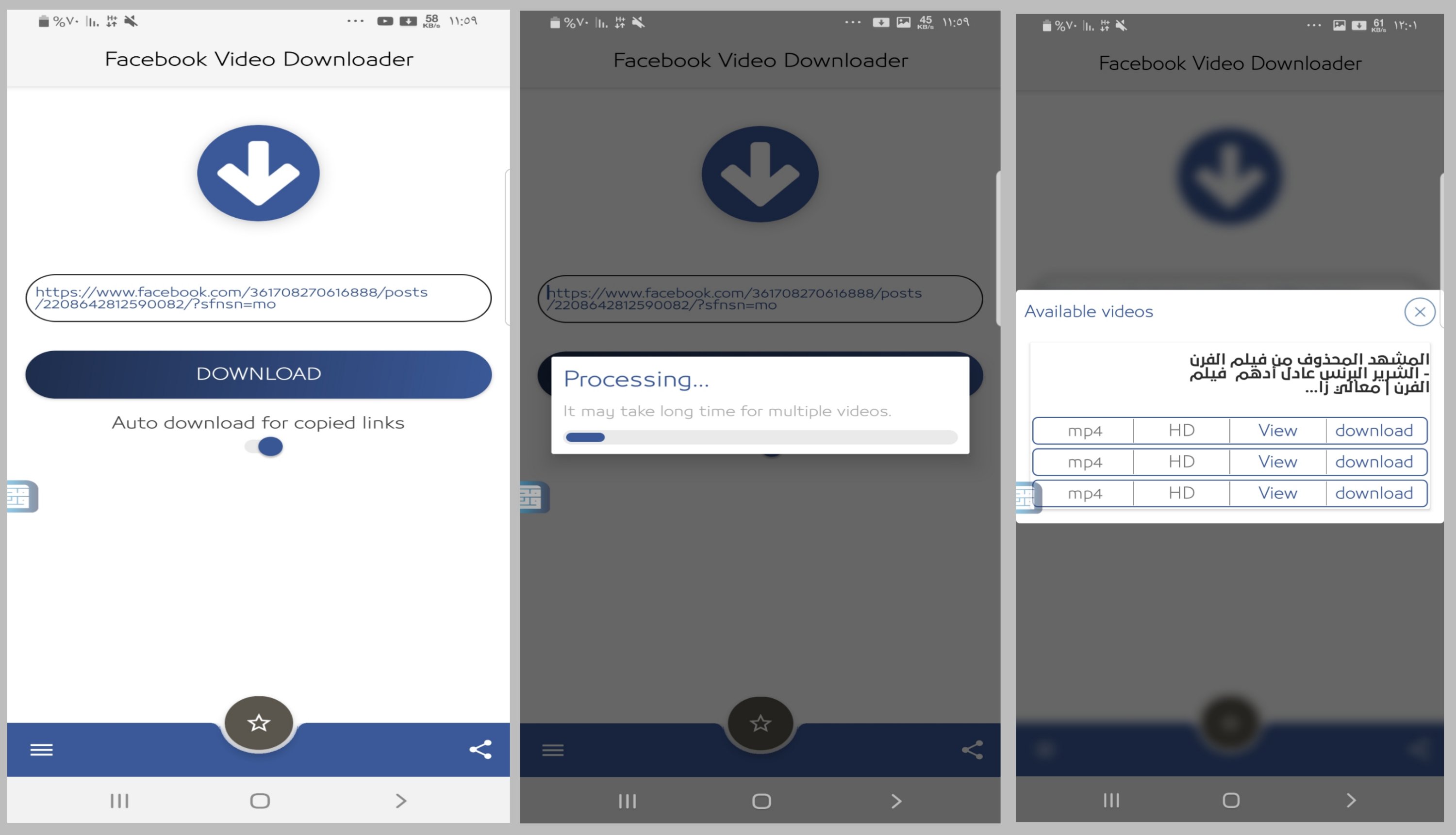 Auto download for copied links