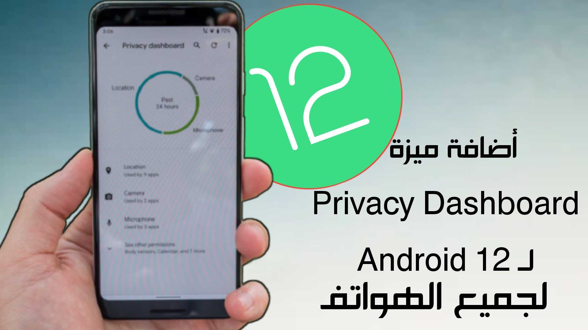 طريقة أضافة ميزة Privacy Dashboard لـ Android 12 لكل هواتف الاندرويد