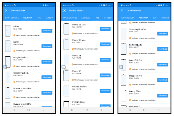 تطبيق اطارات هواتف للمونتاج