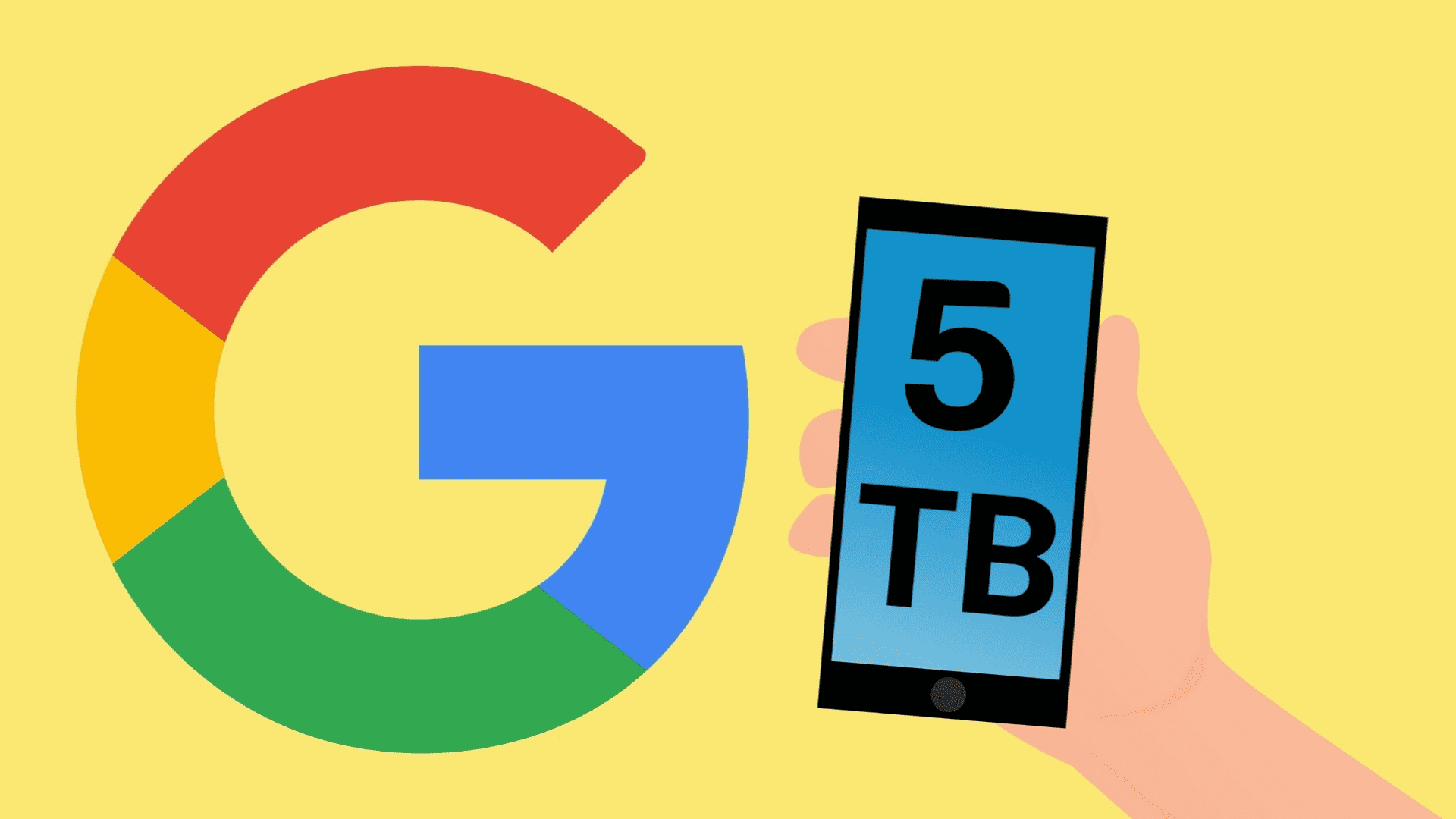 خدمة Google One السحابية 5 تيرابايت مساحة الخطة الوسطية