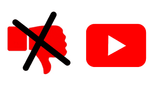 يوتيوب أزالة زر عدم الاعجاب