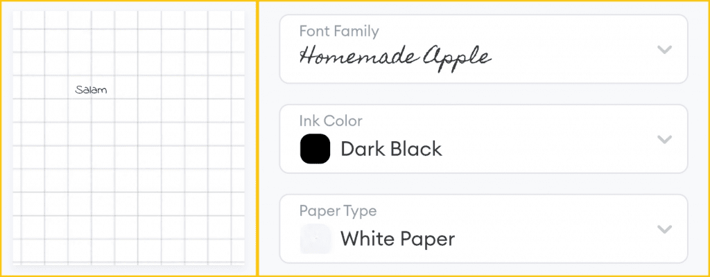 خدمة Text to Handwriting Converter