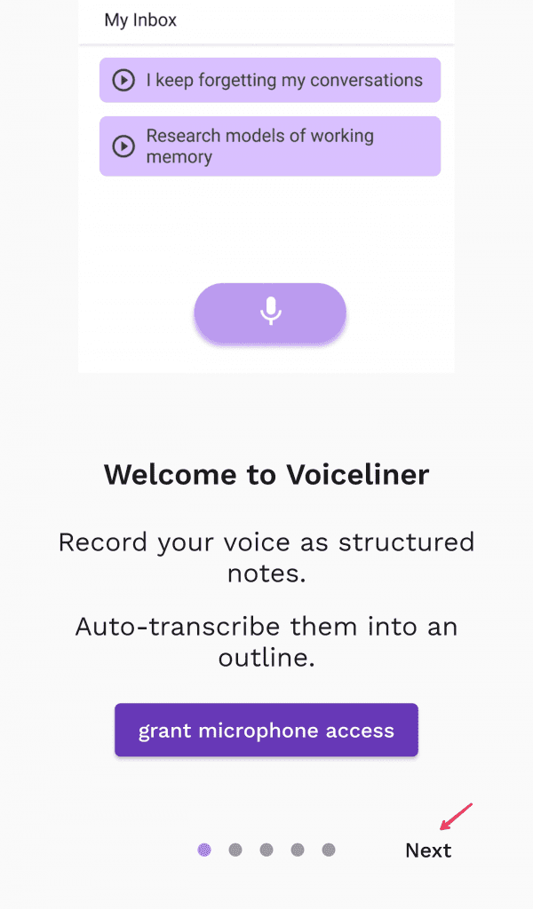 تطبيق Voiceliner