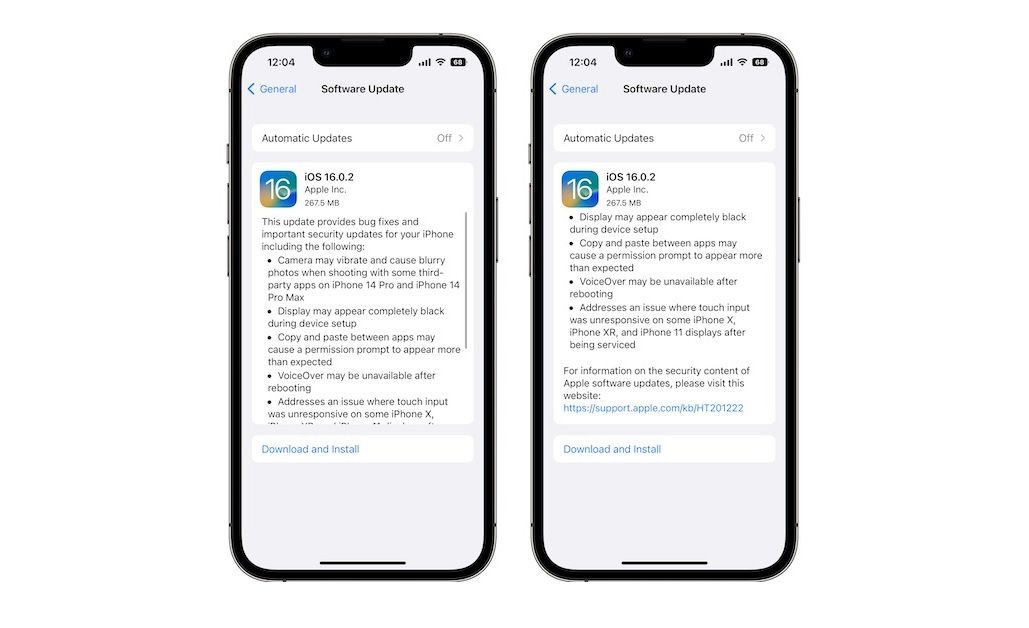 تحديث iOS 16.0.2 يحل مشكلة الكاميرا لآيفون 14 برو والمزيد