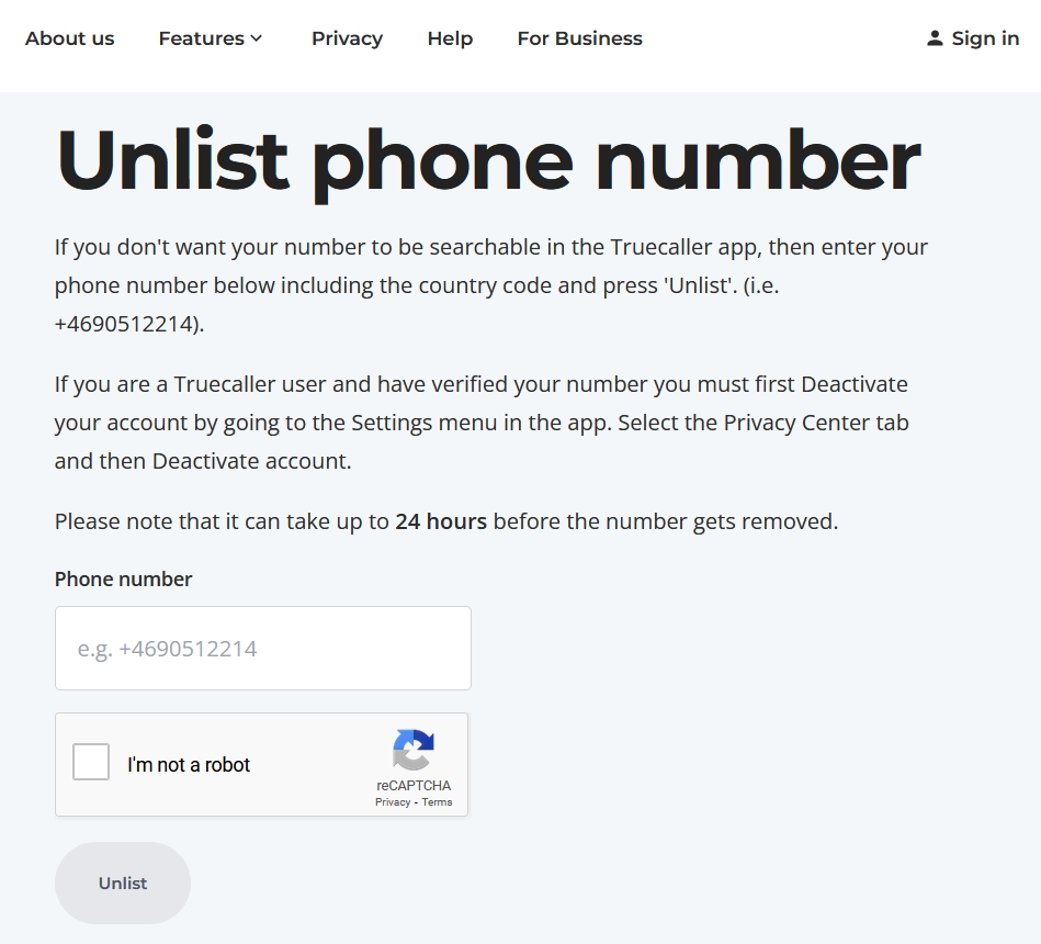 كيف تقوم بحذف رقم هاتفك وحسابك من تطبيق Truecaller