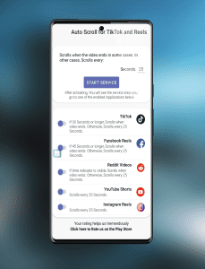 تطبيق التمرير التلقائي 