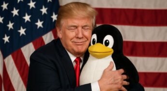 خلال الأحتفال بيوم التحرير دونالد ترامب تخلى نهائيًا عن أستخدم Windows 11 واستبدله بنظام Linux