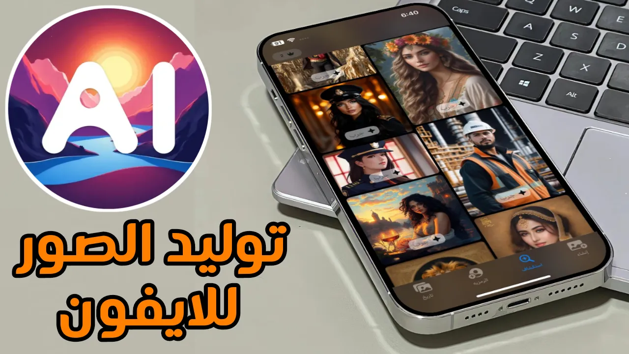تطبيق توليد الصور بالذكاء الاصطناعي للايفون بجودة عالية