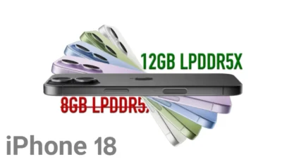 هاتف iPhone 18 سيأتي بذاكرة RAM بسعة 12 جيجابايت من نوع LPDDR5X