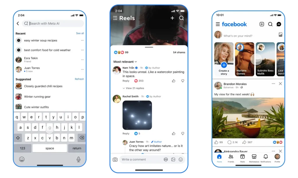 تحديث تطبيق فيسبوك