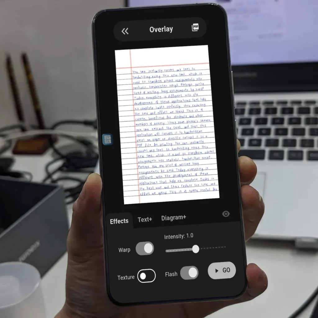 تحويل النص إلى خط باليد