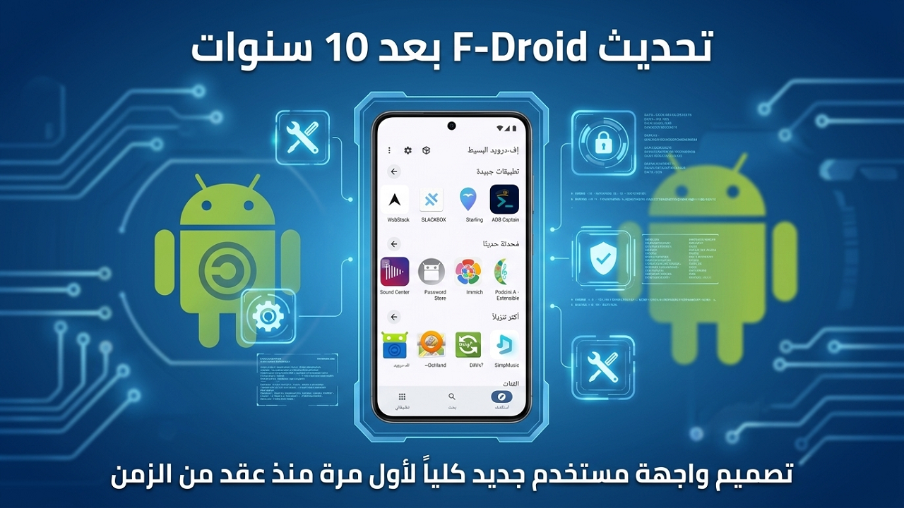 متجر F-Droid يحصل على تحديث جديد كلياً بعد 10 سنوات من أطلاقة 